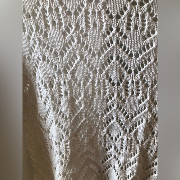 White Stag womens waist length white knit cardigan open front - Picture 5 of 5